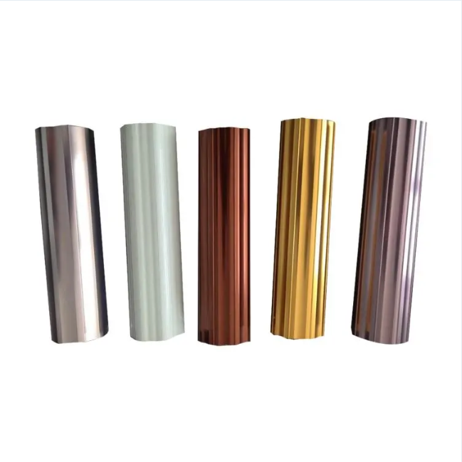 Profil décoratif coloré d'électrophorèse Aluminium 6063 T5 Extrusion en aluminium