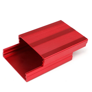 Profil de coque de moteur en aluminium d'extrusion de boîtier d'anodisation de sablage rouge personnalisé