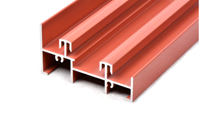 Fluorocarbon peint en aluminium d'extrusion rouge sur mesure