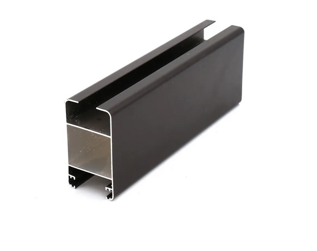 Profil d'extrusion revêtu de poudre de cadre en aluminium anodisé pour la construction